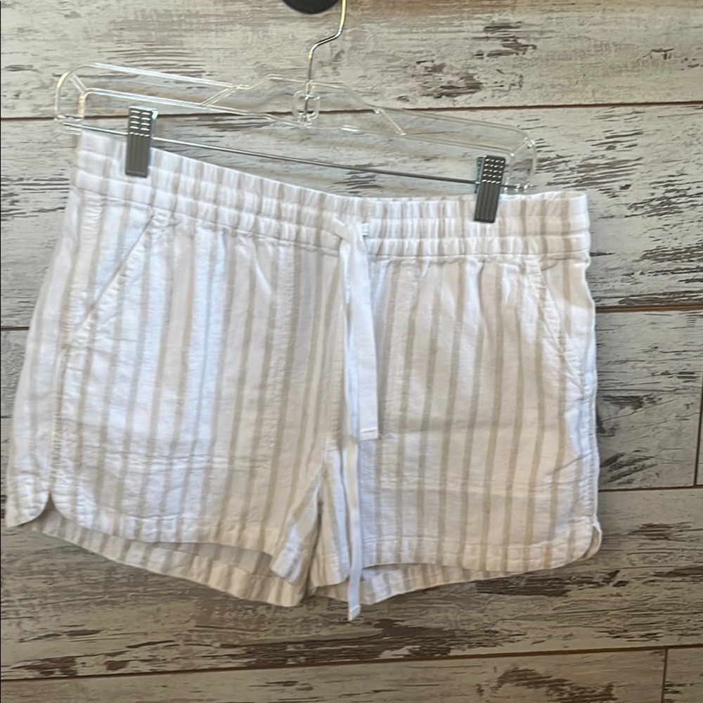 J. Crew White High Waist Shorts